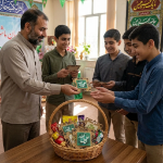 قاب کاشی مگنت دار ( طرح امیرالمومنین علیه السلام )