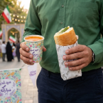 رول پک ساندویچ و همبرگر طرح عید غدیر مبارک - لفاف ساندویچ غدیر
