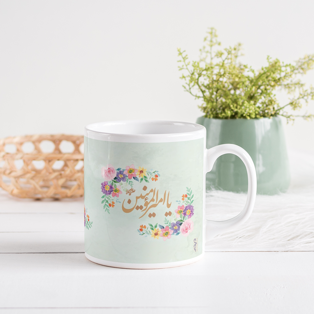 تصویر  لیوان ماگ طرح یا امیرالمومنین