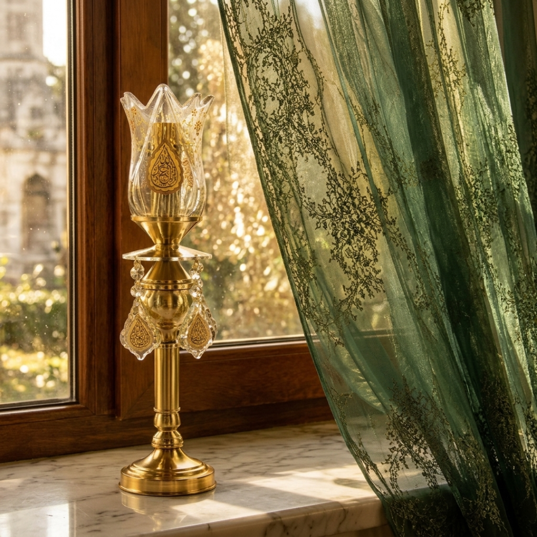 خرید چراغ لاله هیاتی طرح یا اباعبدالله- کد 6913- فروشگاه دیدار