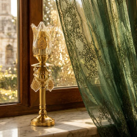 خرید چراغ لاله هیاتی طرح یا اباعبدالله- کد 6913- فروشگاه دیدار