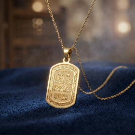 خرید آویز گردن بند استیل طرح و ان یکاد- کد 5779- فروشگاه دیدار