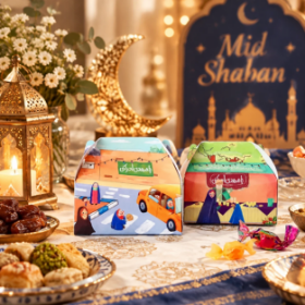 خرید جعبه شکلات طرح جشن خیابانی - بسته 50 عددی- کد 6662- فروشگاه دیدار