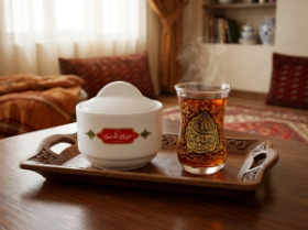 خرید قندان چینی طرح حجة بن الحسن (عج) - قرمز-6647